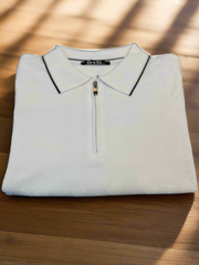 Vercini by CE&CE Diamond Polo – Modern Edge in Coral, Black & White