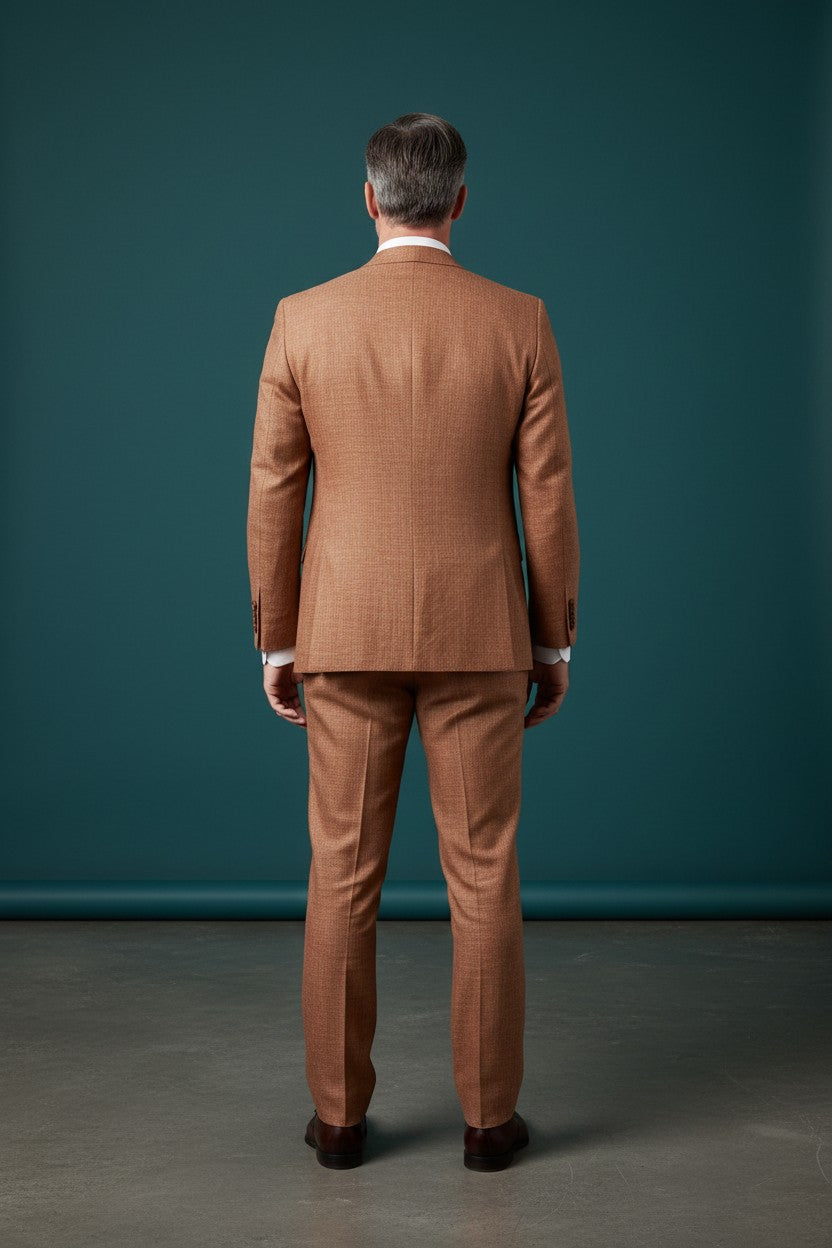 Burgundy Slim Fit 3-Piece Suit - Modern Tailored Formalwear
