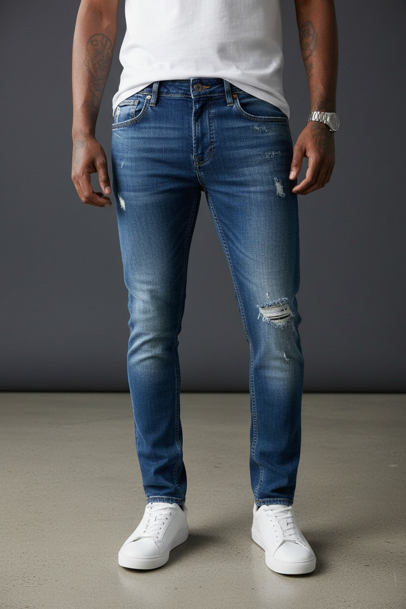 Lasting Distressed Denim Jeans