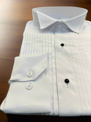 WING-TIP COLLAR TUXEDO SHIRT