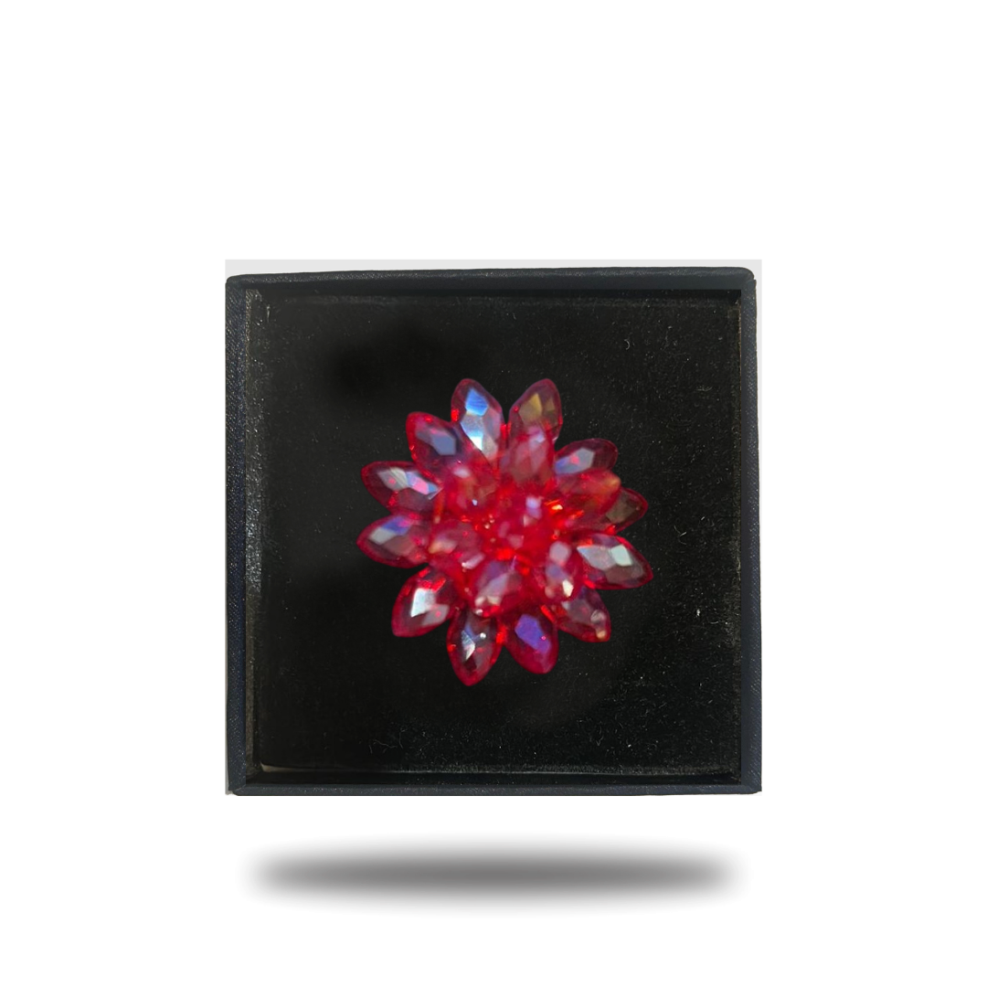 Crystal polyantha lapel pins