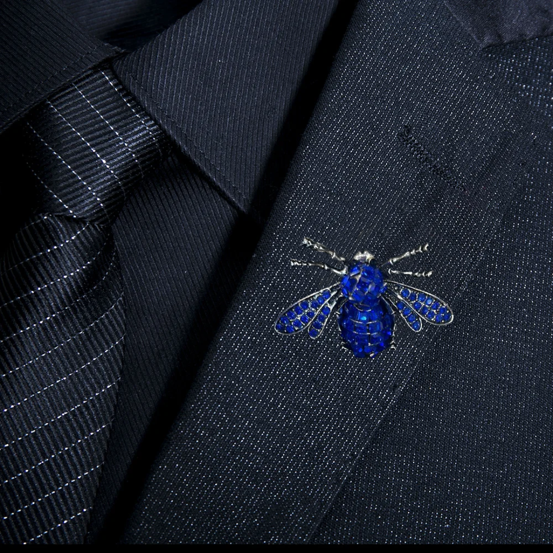 Bee Crystal Lapel pins