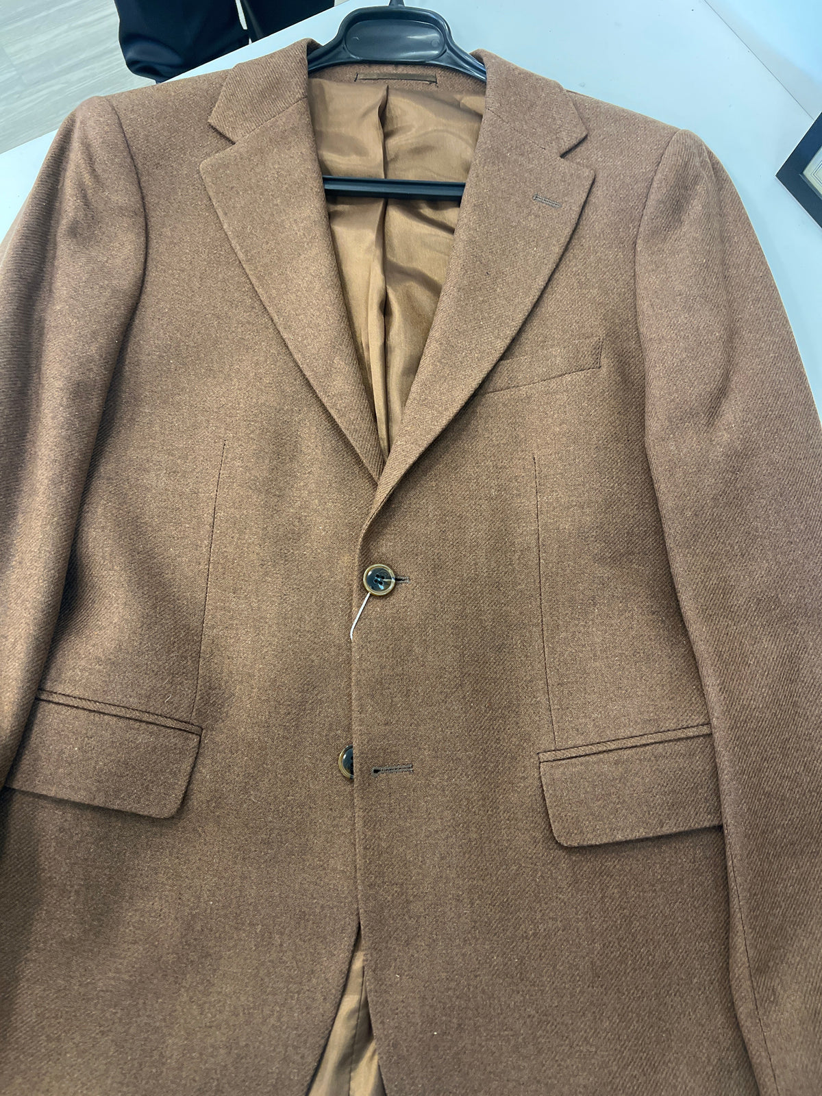 Men’s Textured Two-Button Blazer