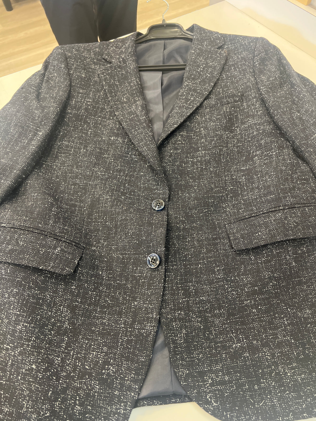 Men’s Textured Notch-Lapel Blazer