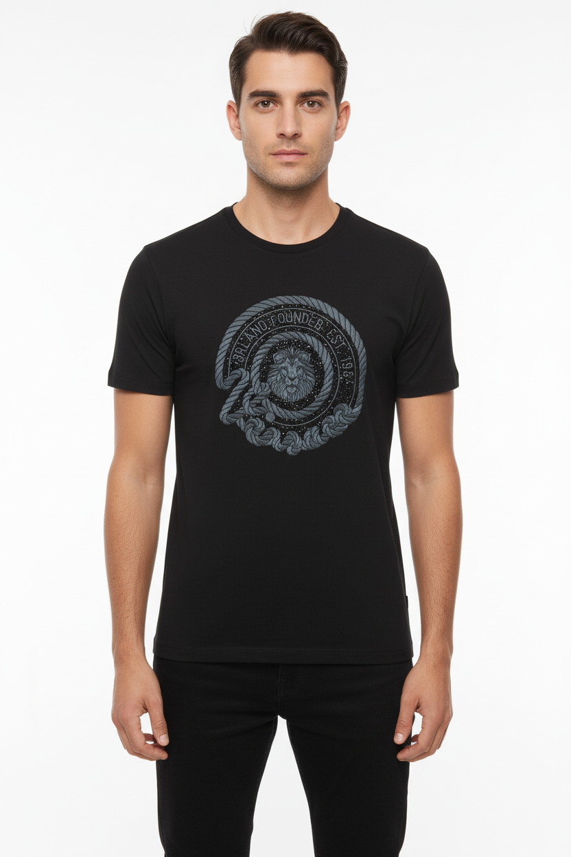 VERCINI CIRCULAR EMBLEM TSHIRT