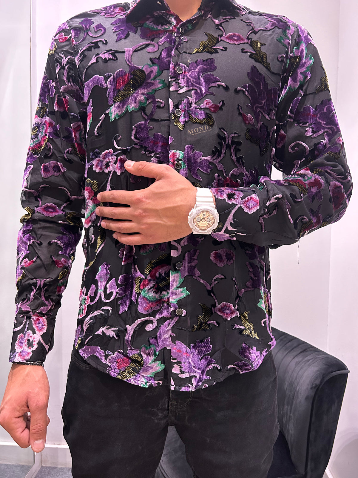 Mondo Shirt Mesh Floral SHIRTS Mondo Collection Vercini