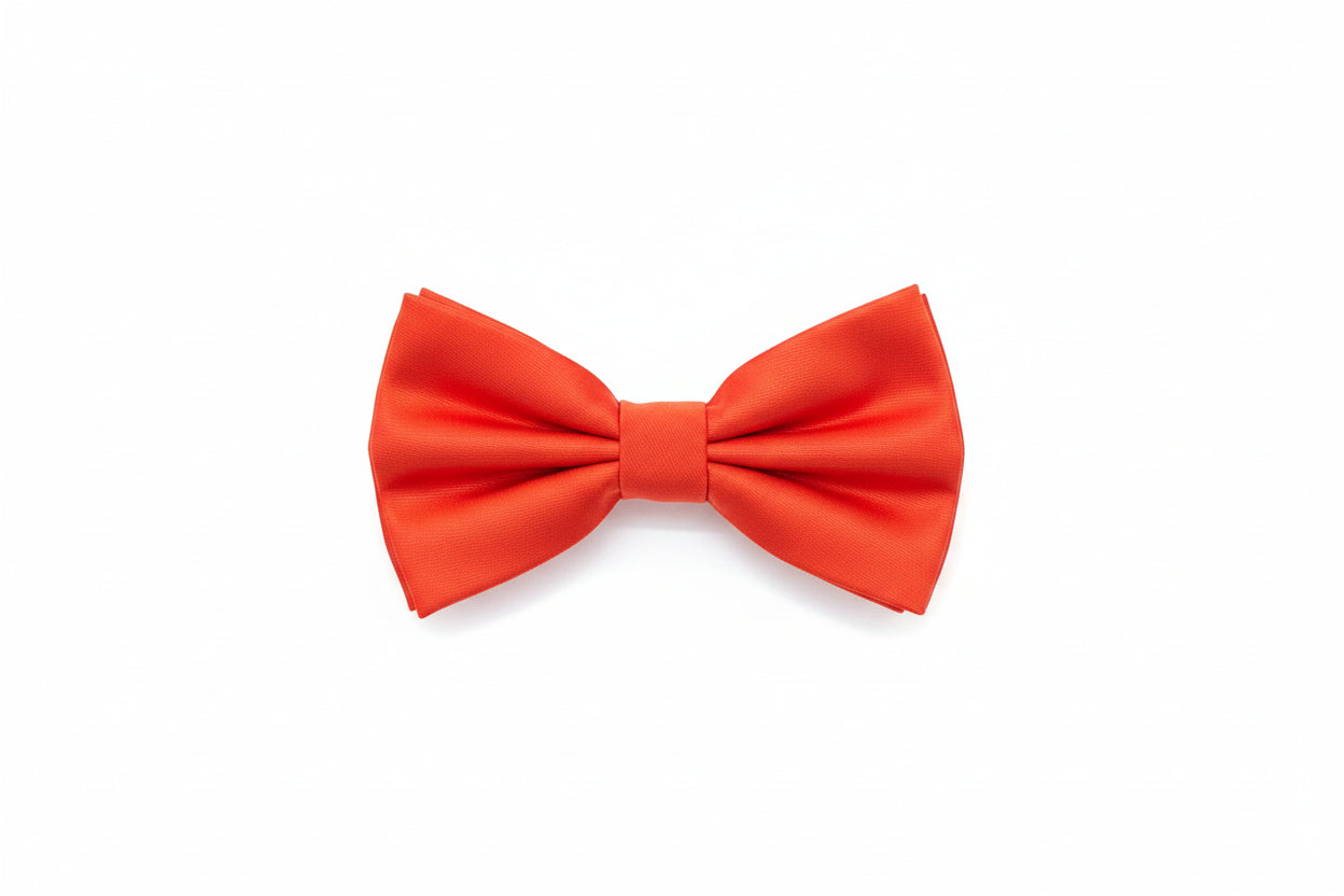 Solid Pre-Tied Bow Ties & Hankies