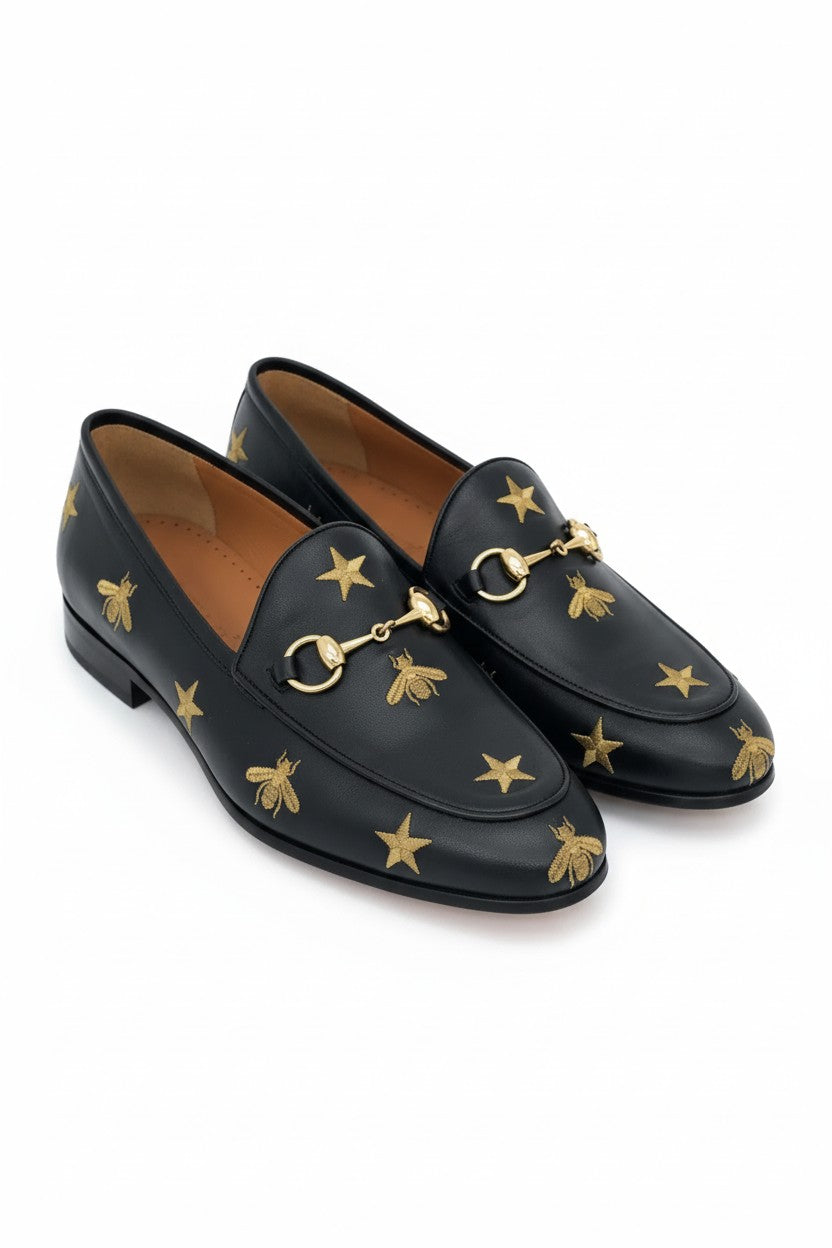 Men's Luxury Embroidered Loafers by Vercini