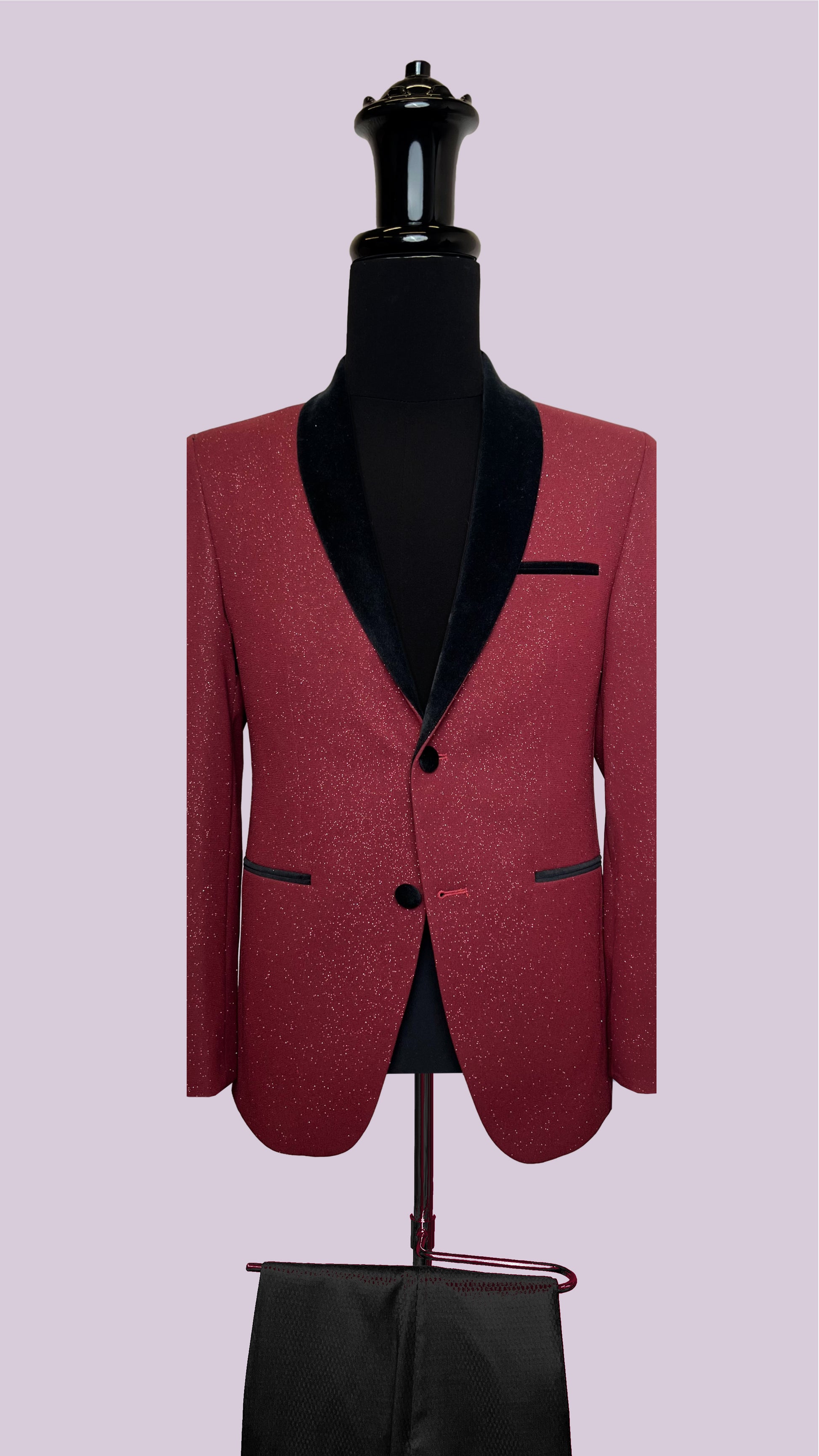 Vercini Opulent Red Tuxedo Blaze SUITS All Suits Vercini