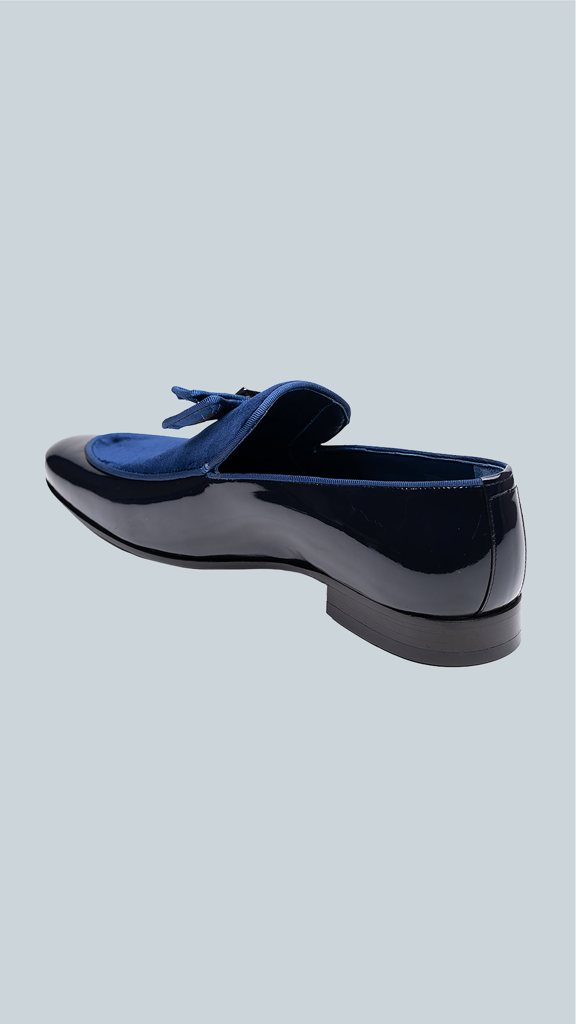 Navy blue shoe velvet