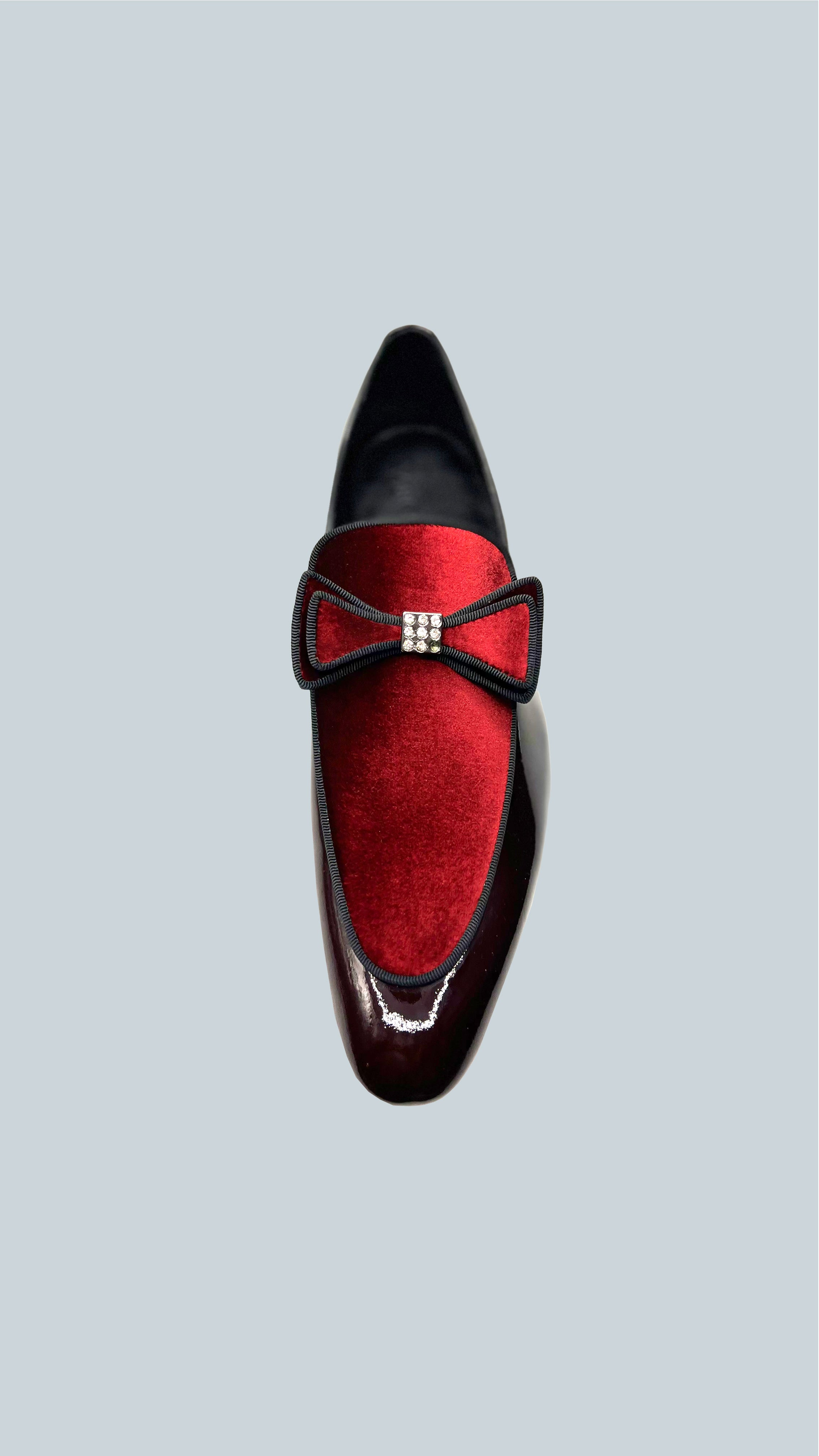 Navy blue shoe velvet