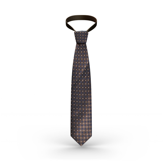 Vercini Necktie " Brown " pink dots pattern TIES Ph accessories Vercini