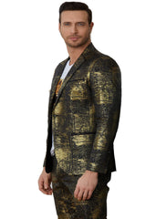 Foiled Detailed Blazer BLAZERS Mondo Collection Vercini