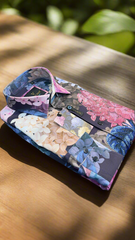 Vercini Slim Fit Long Sleeve Floral Shirt with Rhinestone Accents