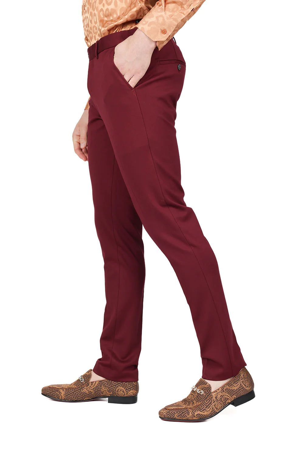 Men's Solid Color Basic Essential Chino Dress Pants