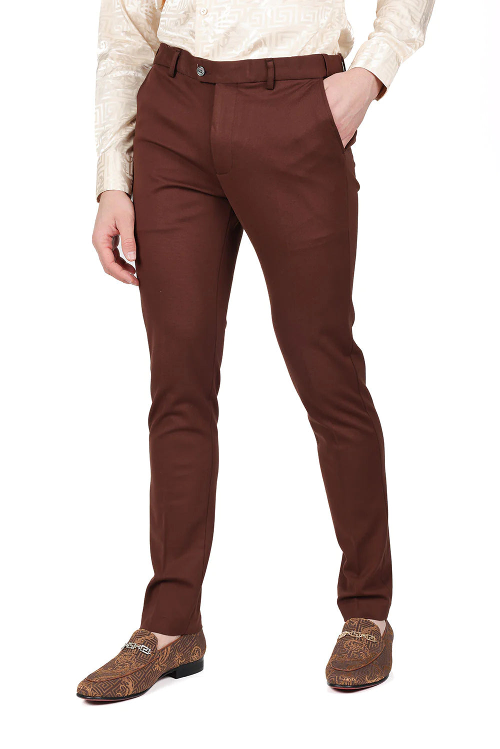 Barabas Men's Solid Color Basic Essential Chino Dress Pants DRESS PANTS Barabas Collection Vercini