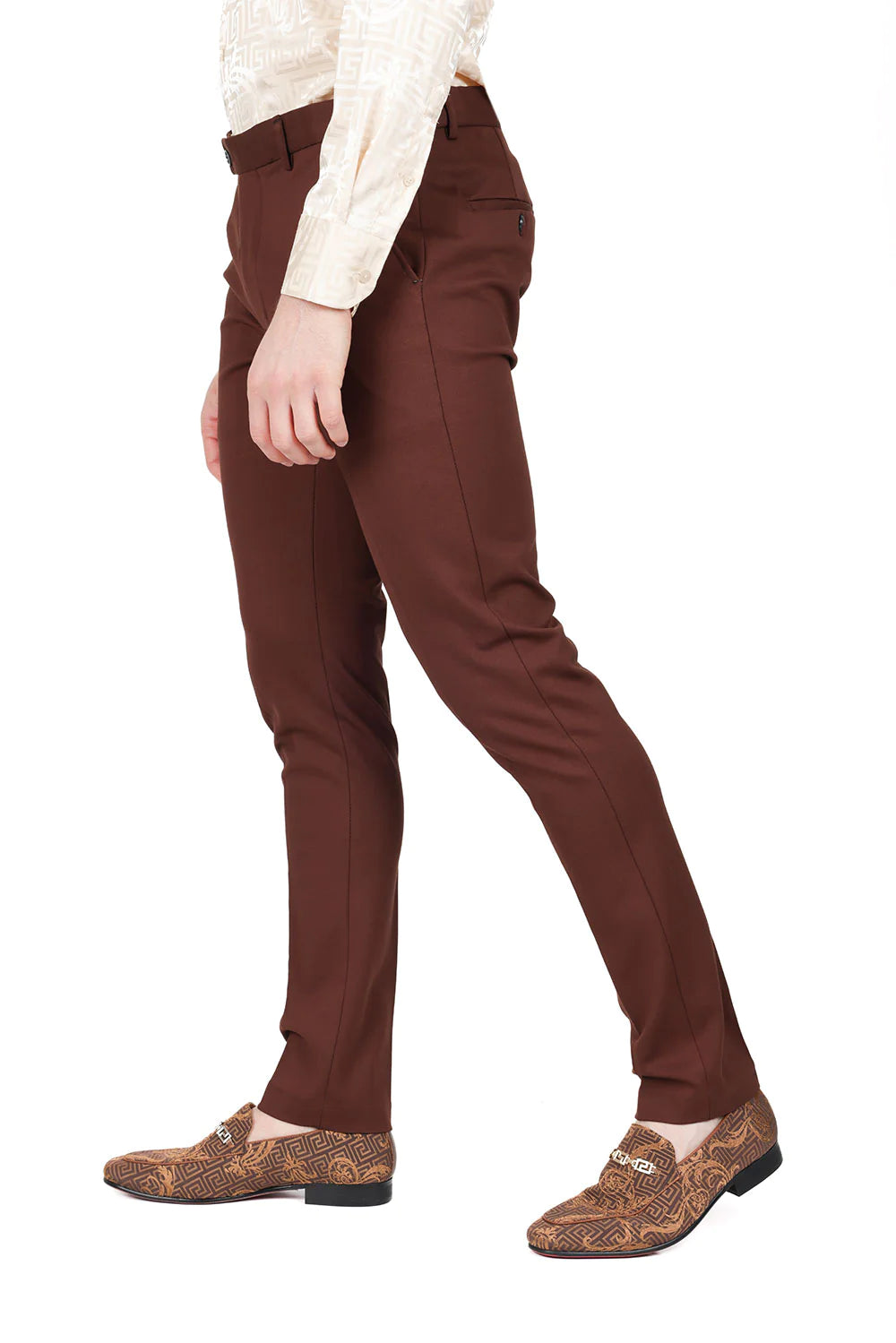 Men's Solid Color Basic Essential Chino Dress Pants