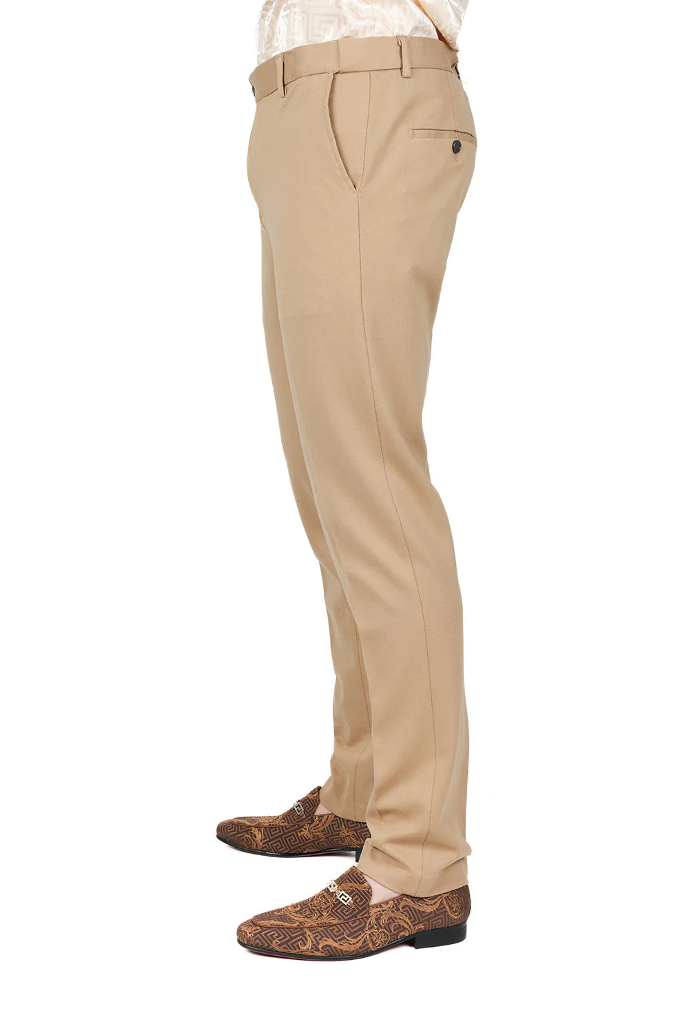 Men's Solid Color Basic Essential Chino Dress Pants