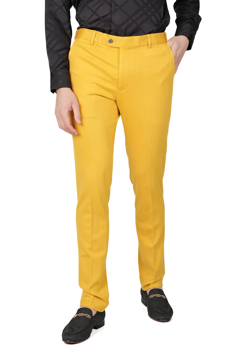 Men's Solid Color Basic Essential Chino Dress Pants