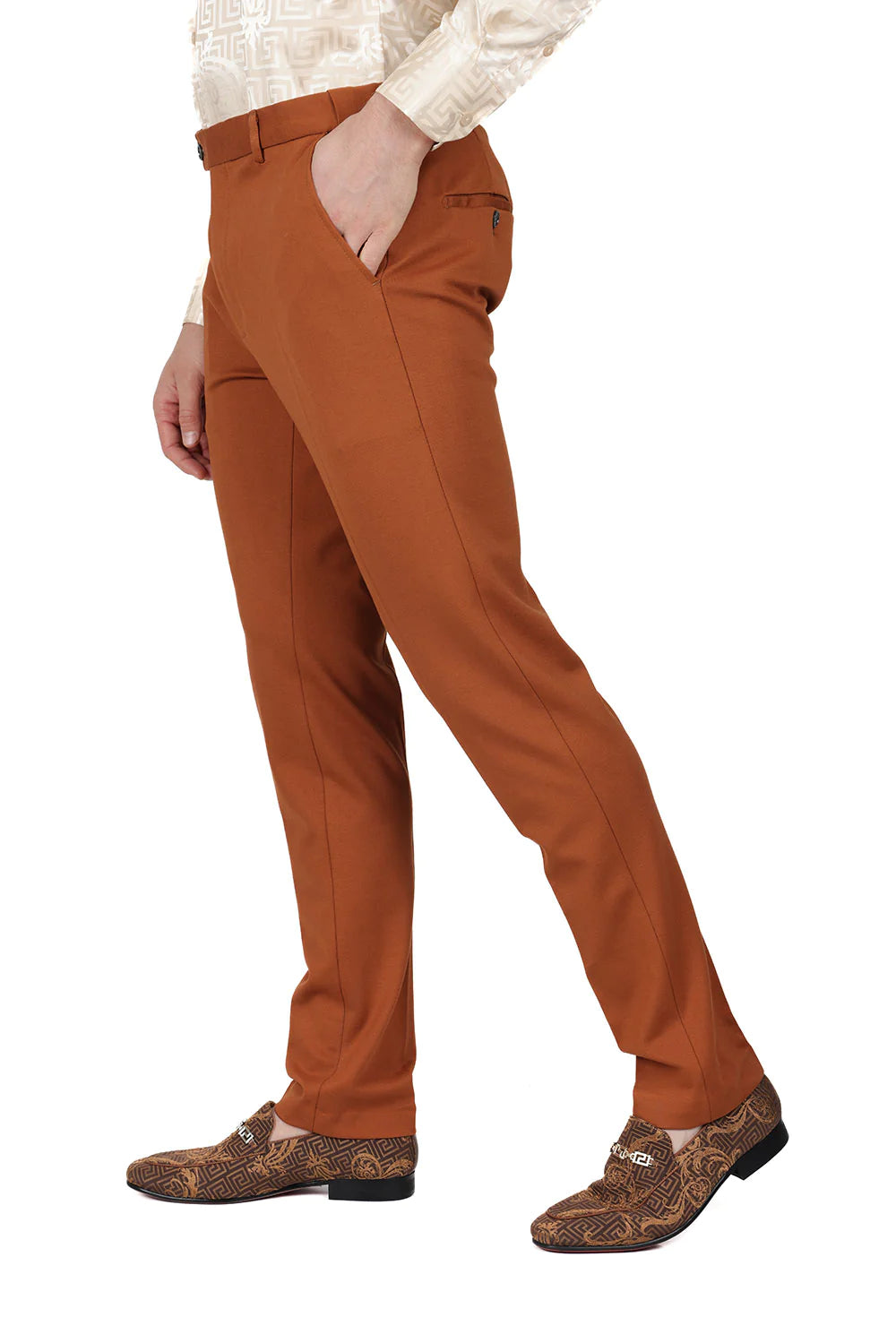 Men's Solid Color Basic Essential Chino Dress Pants