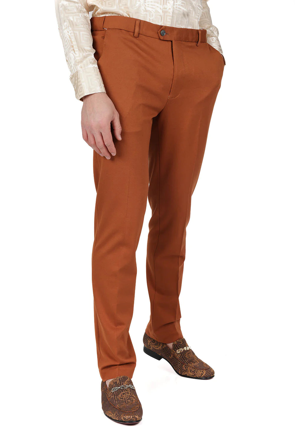 Men's Solid Color Basic Essential Chino Dress Pants