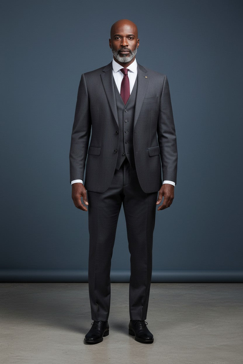 Solid Tailored Suit