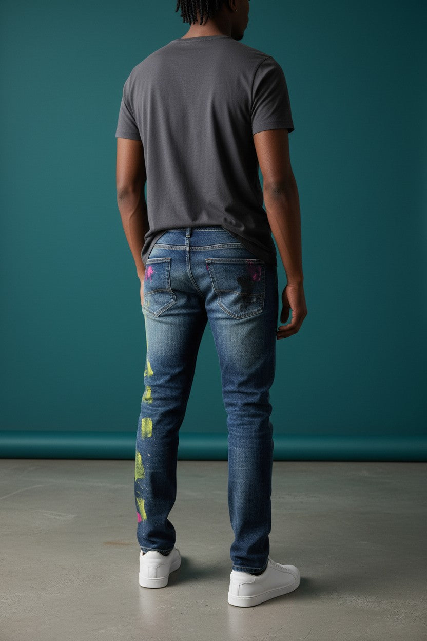 LES D.SIGNERS LES106 — Blue Slim Denim