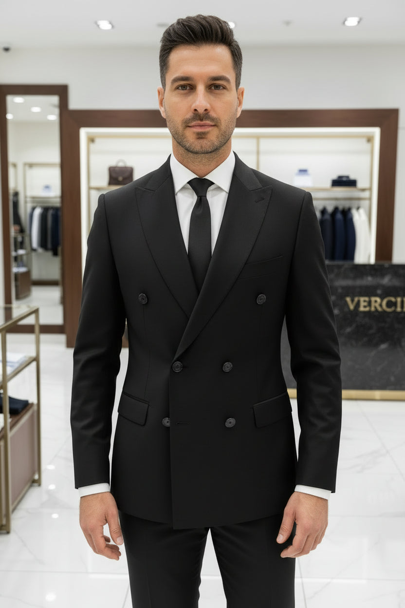 Vercini Metropolitan Double-Breasted Suit