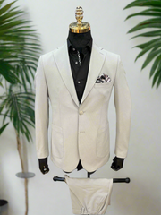 Stylish 2-Piece Seersucker Suit – Lightweight & Timeless