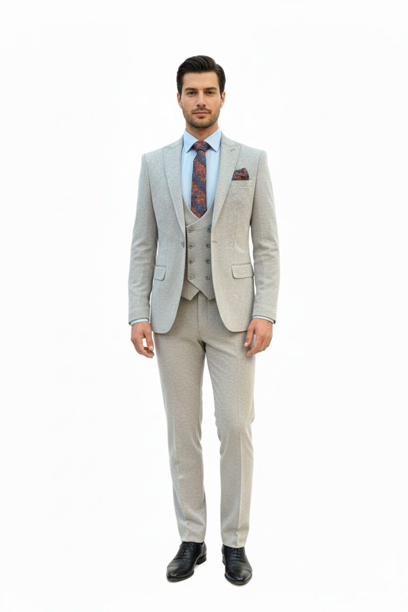 Smart & Stylish 3-Piece Suit – Effortless Elegance