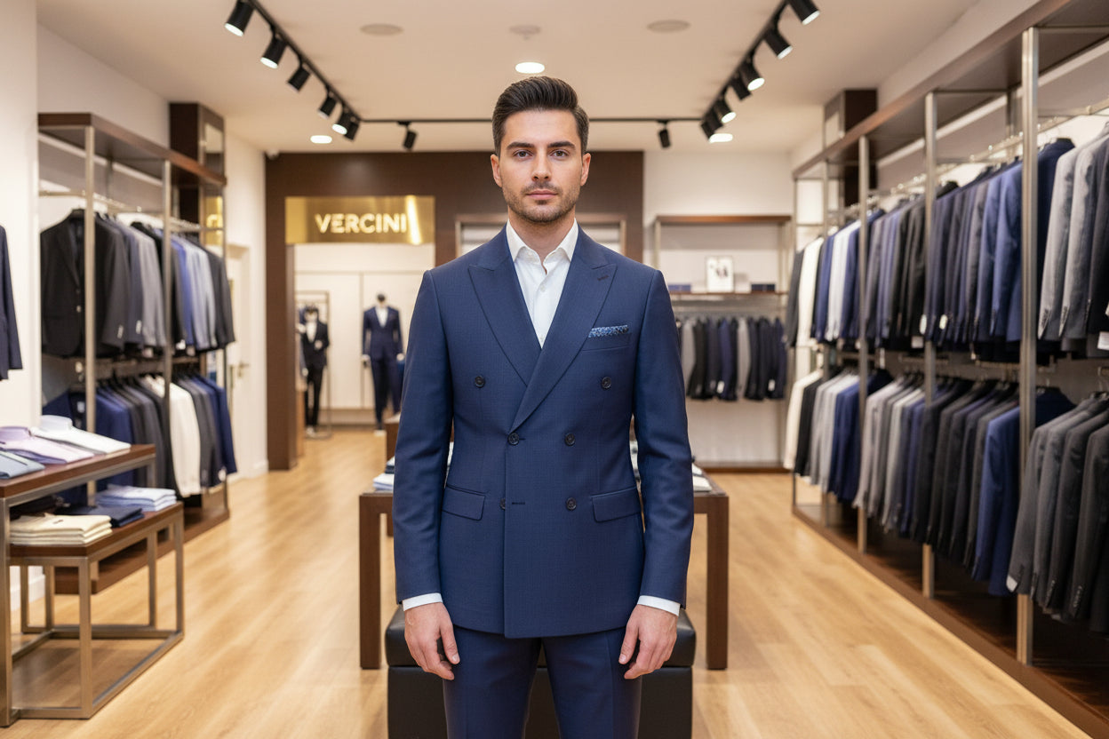 Vercini Metropolitan Double-Breasted Suit