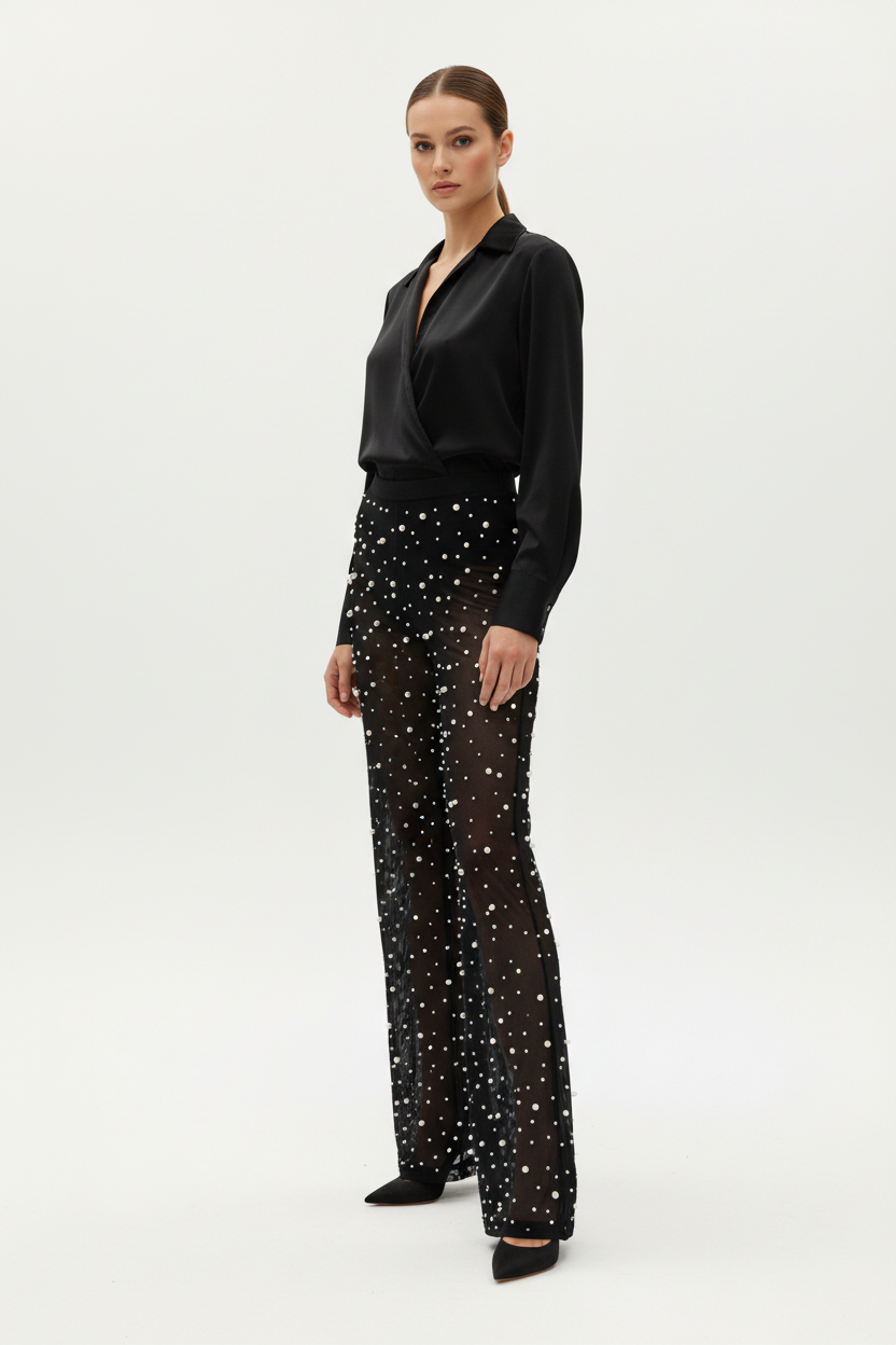 PEARL MESH PANTS