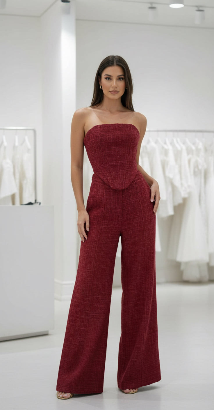 STRAPLESS STRUCTURED SET
