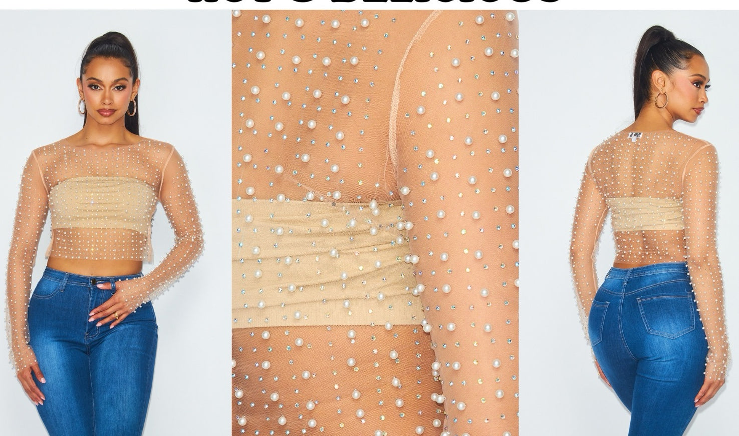 MESH PEARL TOP