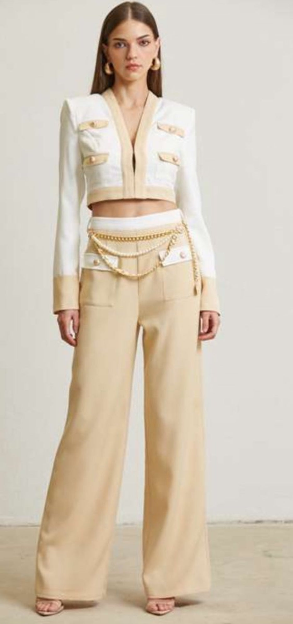 CHIC TWO PIECE HIGH WAISTED SET