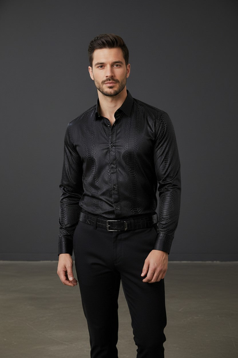 Snake Print Spandex Shirt