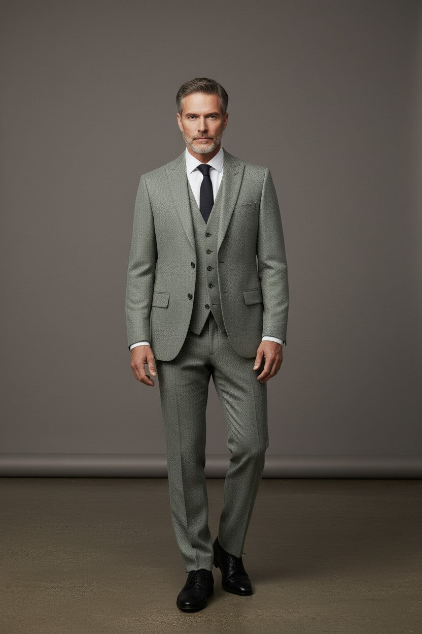 Vercini GR001 Premium Tailored Suit - Modern Fit Men's Suit