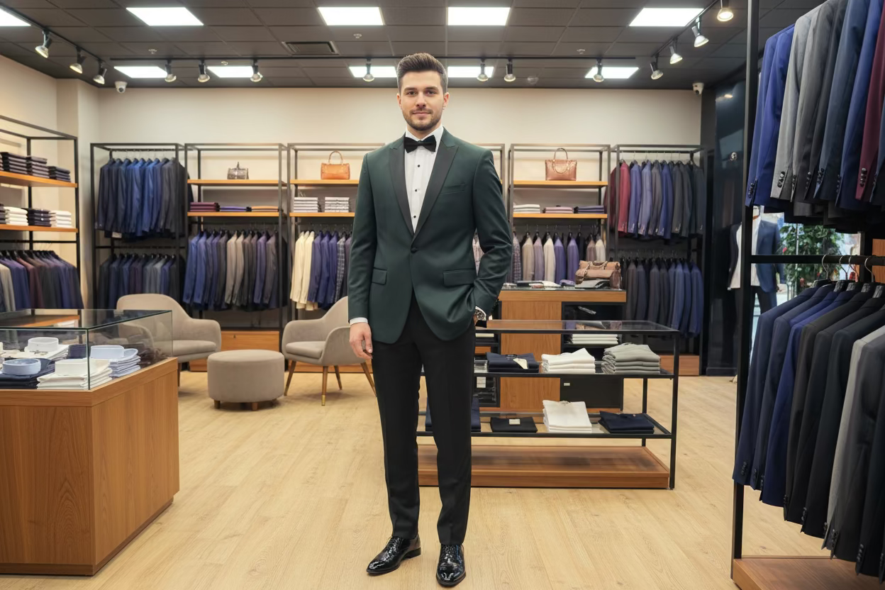 Timeless Burgundy Classic Tuxedo – Fine Elegance & Sophistication