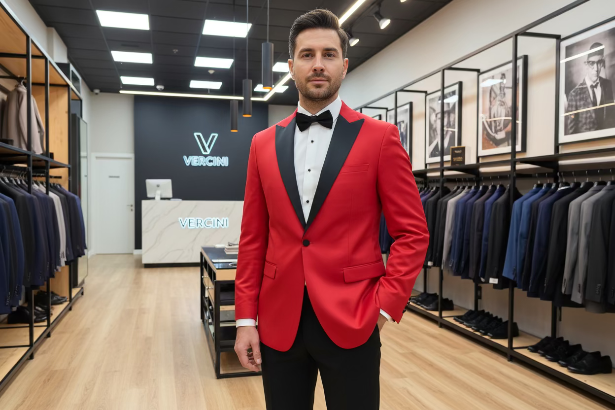 Timeless Burgundy Classic Tuxedo – Fine Elegance & Sophistication