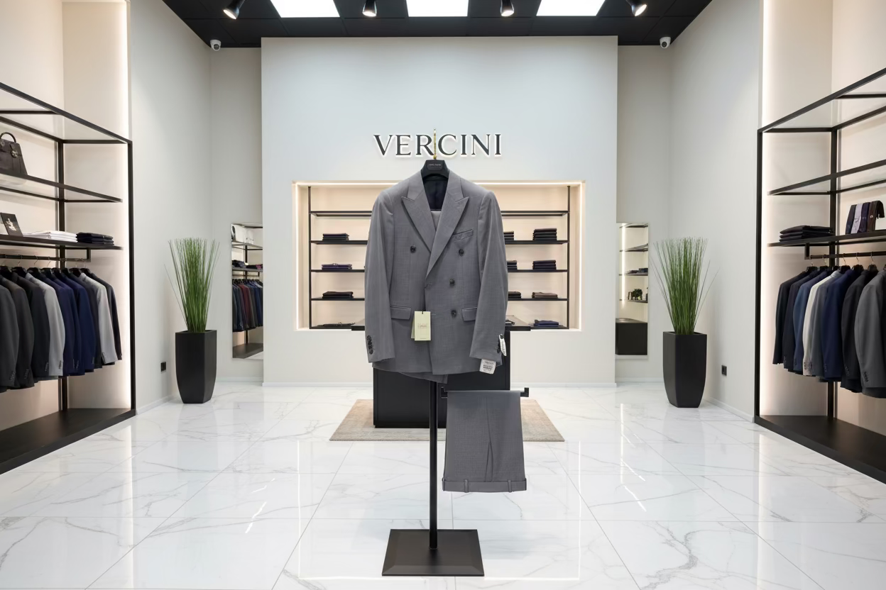 Vercini Metropolitan Double-Breasted Suit