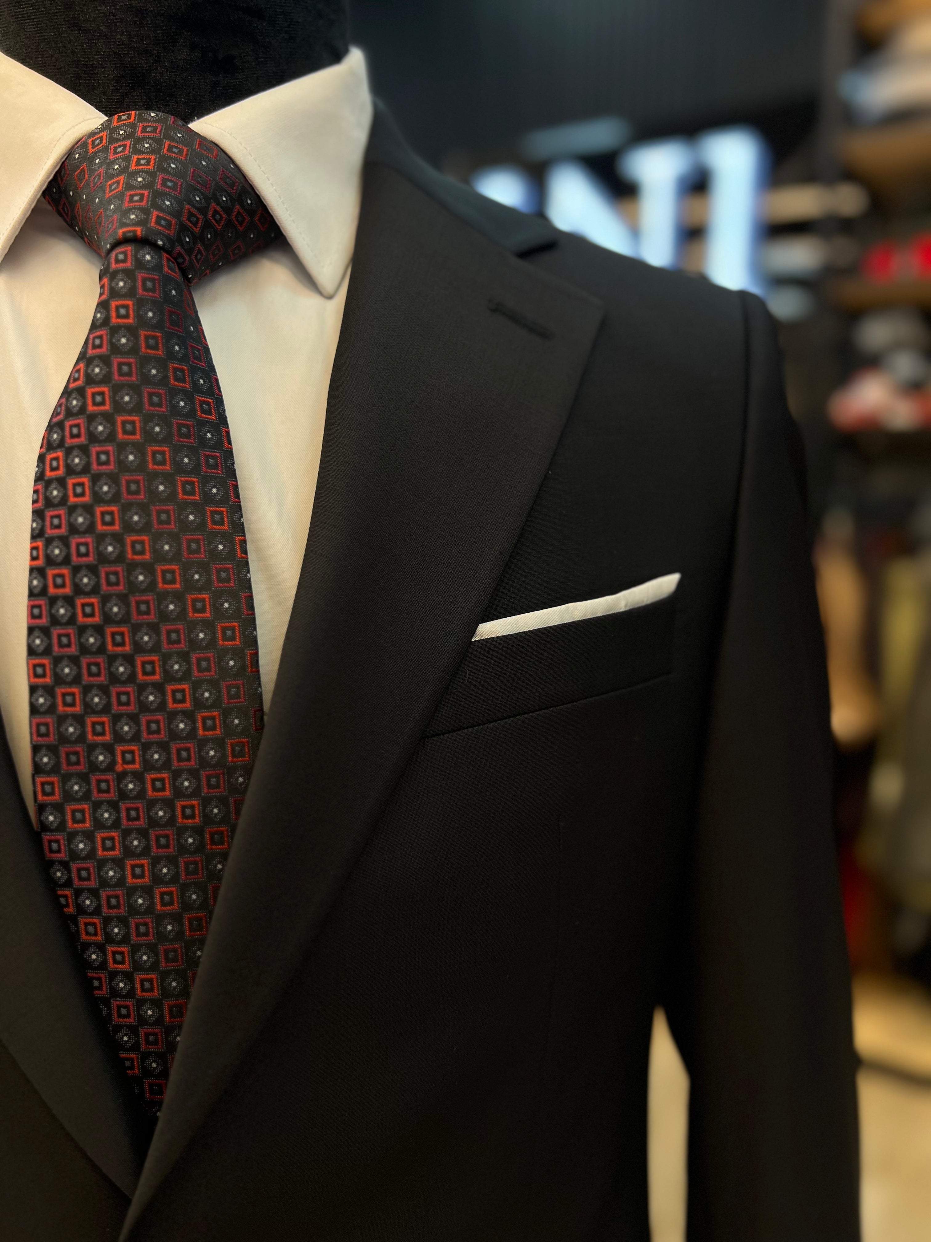 Vercini Midnight Majesty – Luxe Multi-Tonal Wool Blend Suit