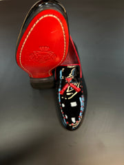 VERCINI Tassel Charm Patent Loafers