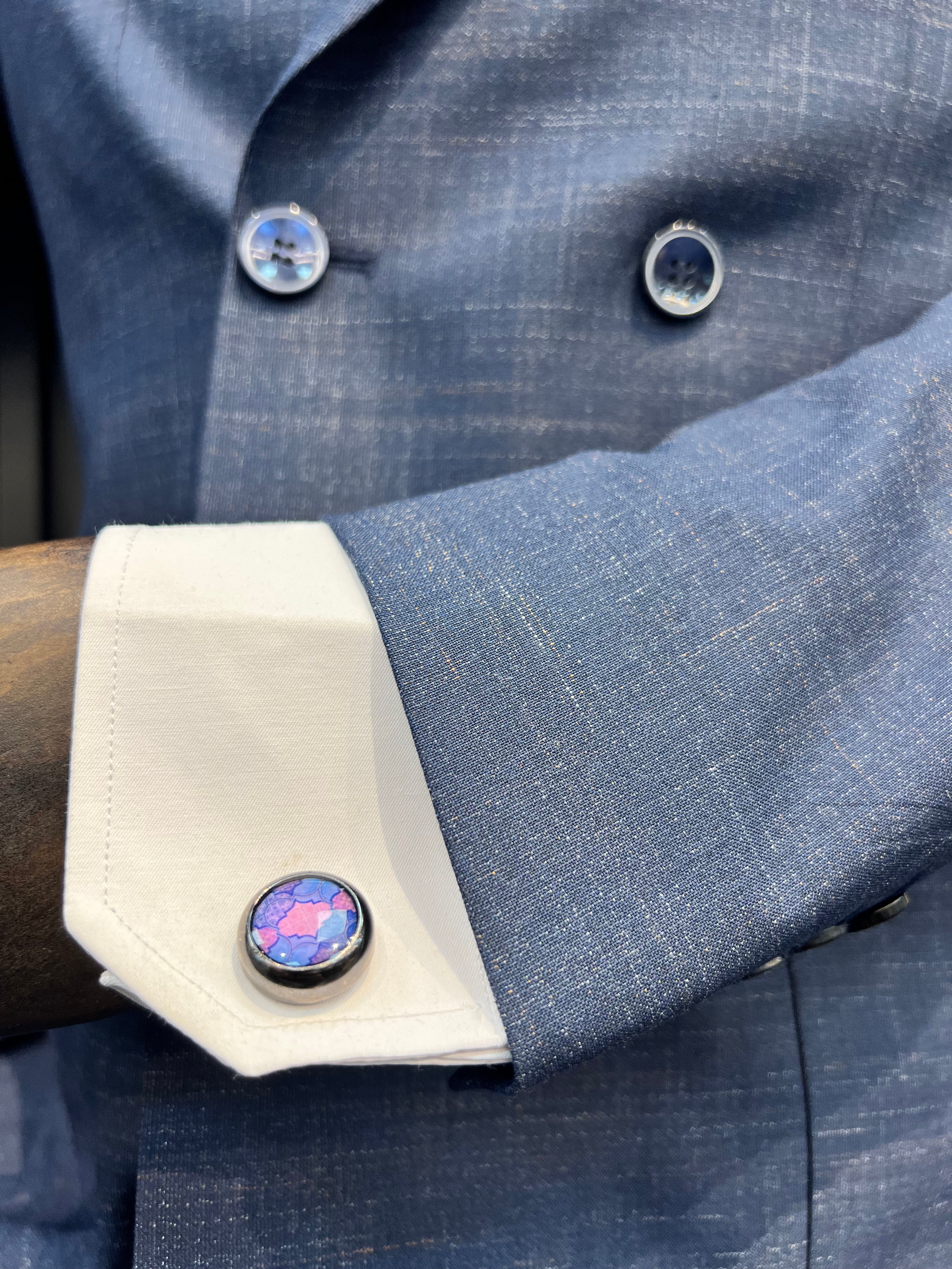 Vercini Multi-Tone Elegance Cufflinks – Sophisticated Accents in Every Shade