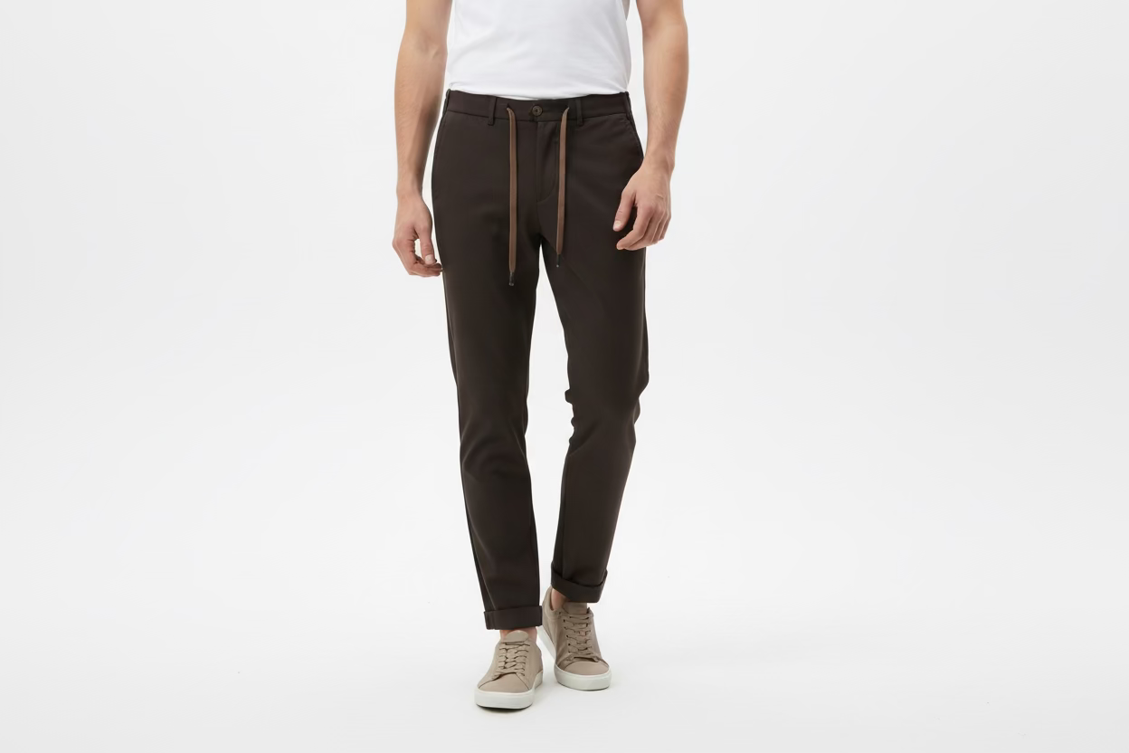 Modern Slim Fit Italian-Cut Trousers