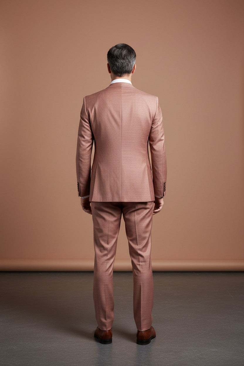 Burgundy Slim Fit 3-Piece Suit - Modern Tailored Formalwear