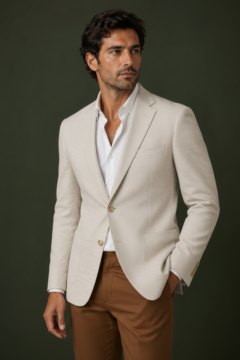 Textured Slim Fit Blazer – Contemporary Elegance Collection