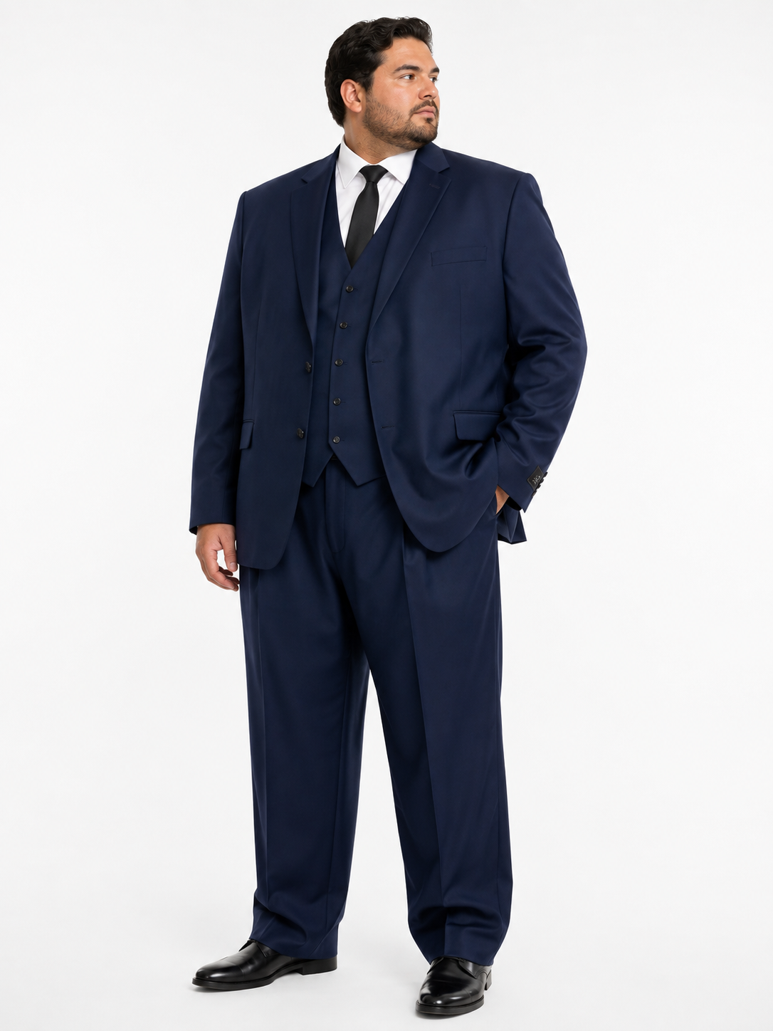 Men’s Classic Fit 3-Piece Suit – Big & Tall
