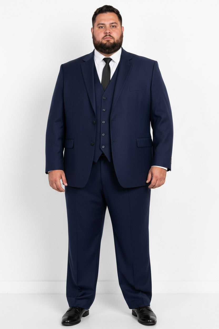 Men’s Classic Fit 3-Piece Suit – Big & Tall