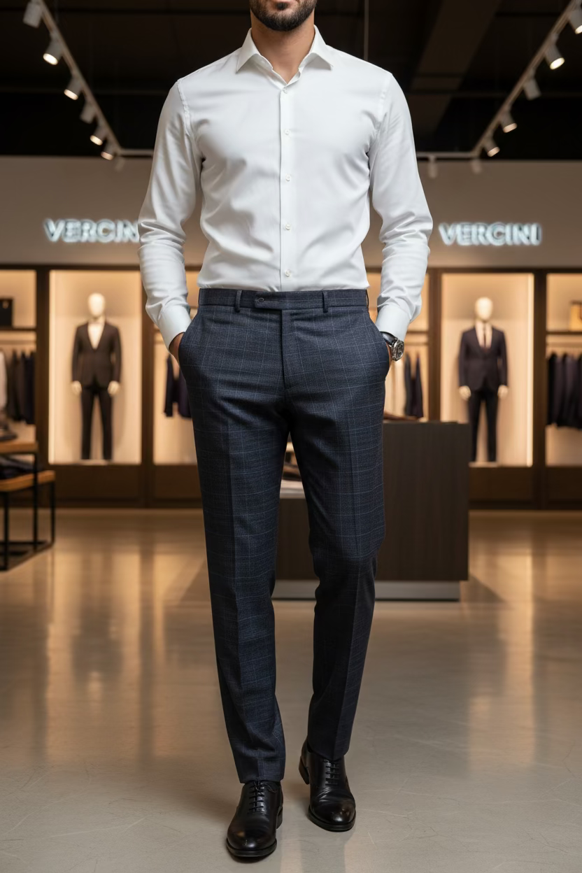 Vercini Signature Trousers – Sleek, Tailored, and Distinctive