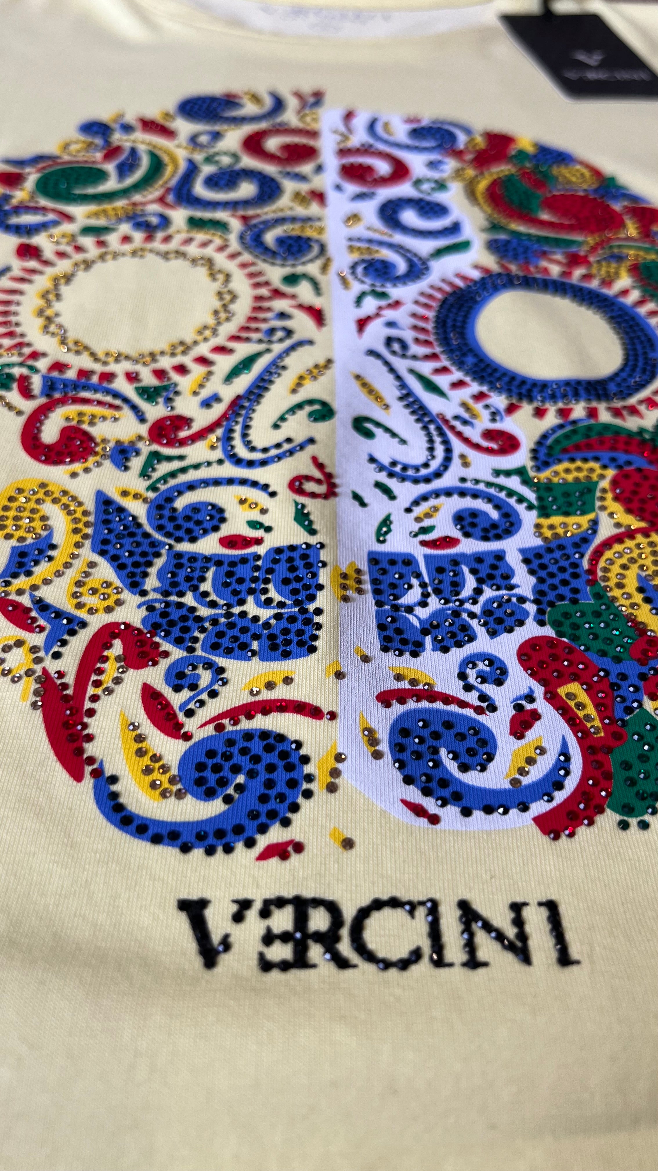 Heartbeat Skull Mosaic T-Shirt